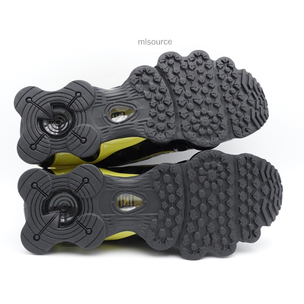 NEW Size 11.5 Men's Nike Shox TL Sneakers CN0151-002 Black/Dynamic Yellow-Silver - Picture 7 of 8